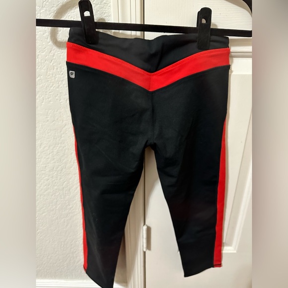 Fabletics Red Stripe Crop Legging - Picture 2 of 3